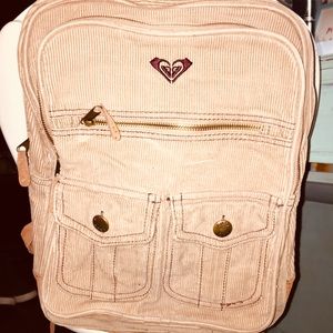 Vintage inspired corduroy backpack! Adorable